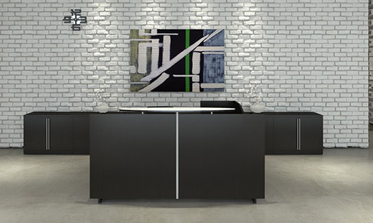 #REC-52 Modern Desk using Frosted Glass