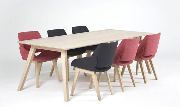 #CON-31 Solid Oak Meeting Table