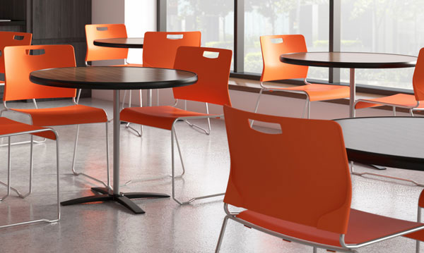 #BRK-12  Lunchroom Stack Chairs