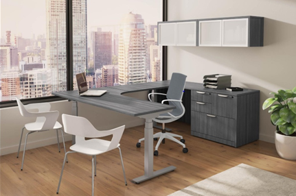 P-13 Executive Office with Standing Height Desk