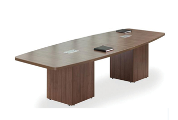Boat Shape Conference Table  with  Cube Bases 33