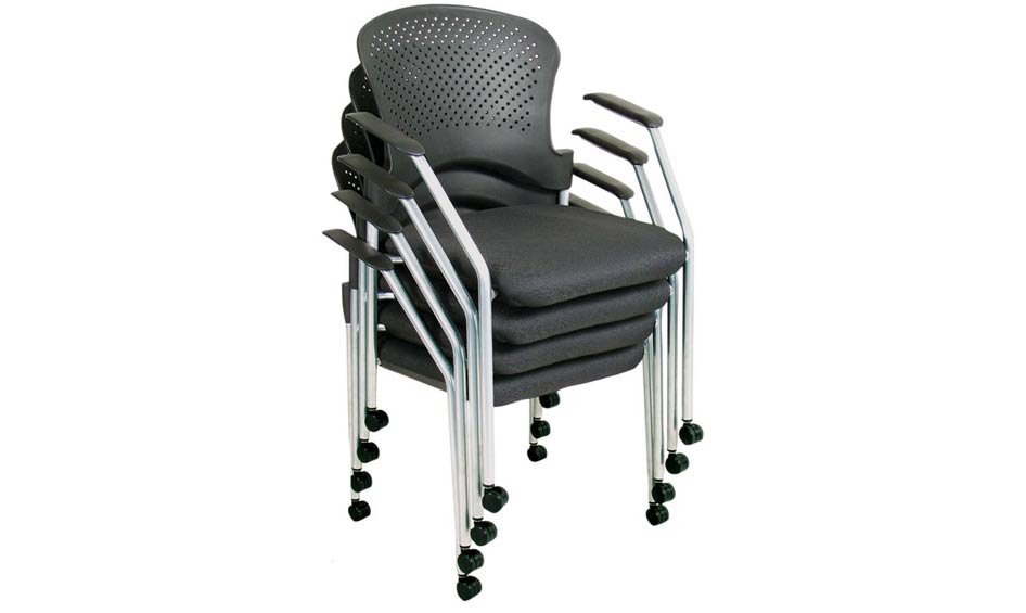 Stack Arm Chair with Casters