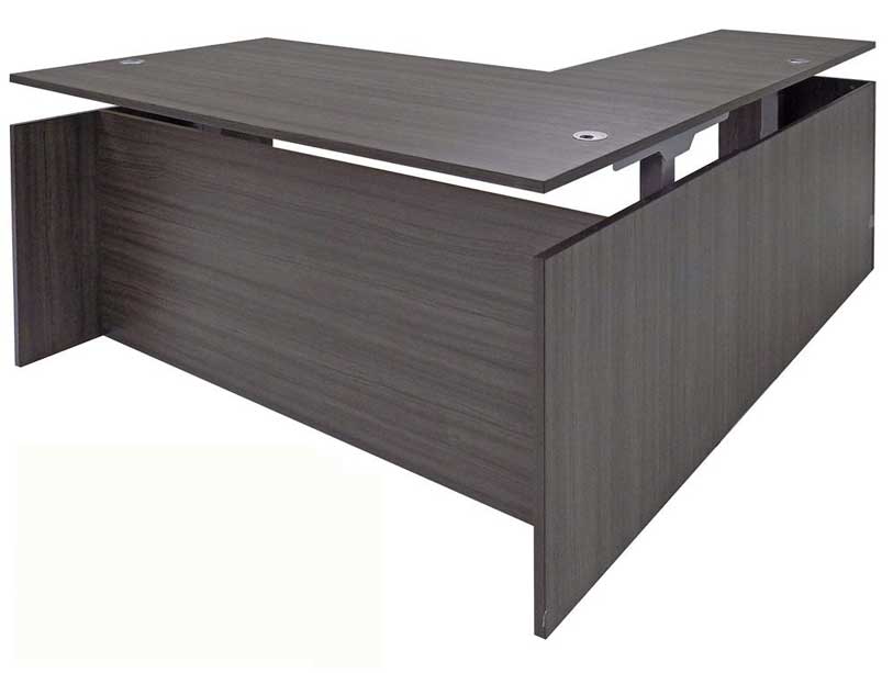 Enclosed Fully Height Adjustable Executive L-Shaped Desk