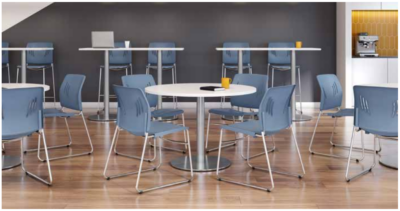 Office breakroom tables and chairs