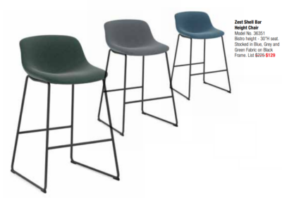 Modern ergonomic bar height chairs