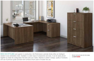 Modern office furniture with storage