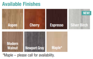 Office furniture finishes color options