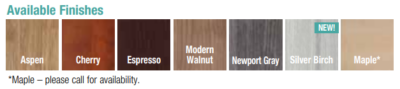 Available commercial furniture color options