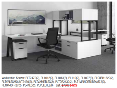 Modern office workstation furniture set