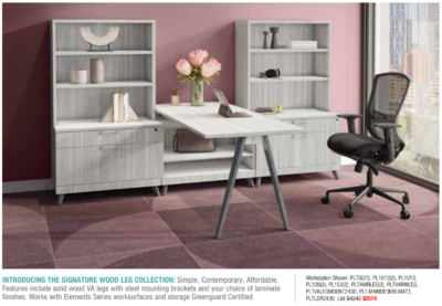 Modern office furniture workstation set