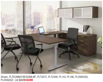 Modern executive office furniture set