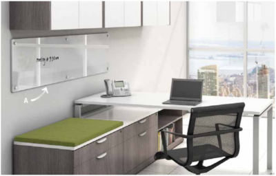 Modern office desk and chair