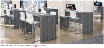 Office furniture high-top tables chairs