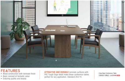 Modern office conference table set