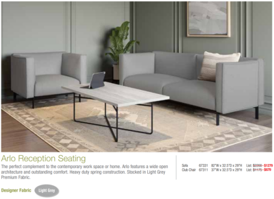 Modern office reception seating set