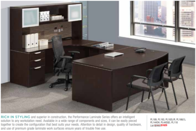 Modern executive office furniture set