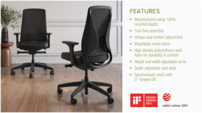 Ergonomic adjustable office chairs