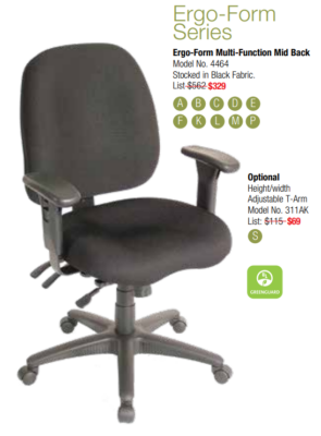 Ergonomic black office chair