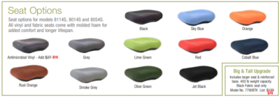 Office chair cushion color options