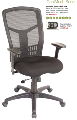 Ergonomic office mesh chair