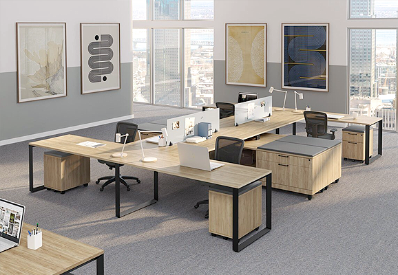 Modern collaborative office workstations