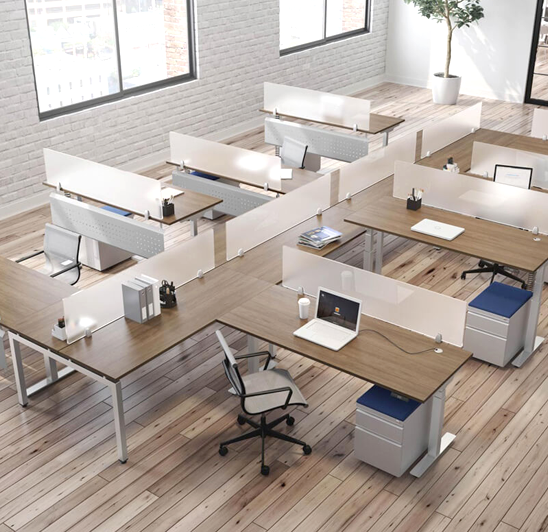 Modern open office workstations