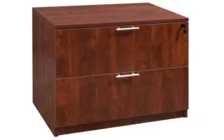 Wooden office filing cabinet