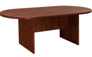 Wooden conference room table