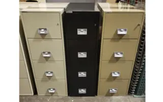 Metal office filing cabinets used