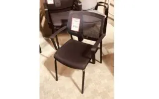 Used black mesh office chair