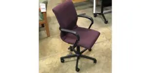 Purple rolling office chair sale