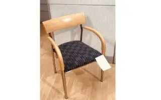 Modern office chair wooden arms