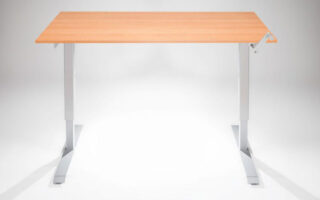 Adjustable height office desk